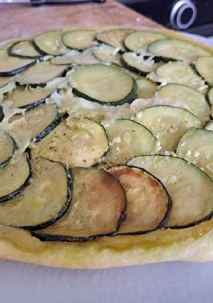 Une photo de Tatin de courgette