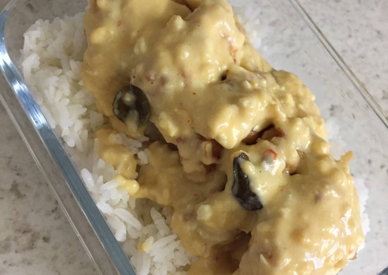 Ayam Goreng Saos Telur Asin