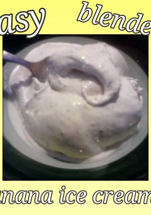 A picture of banana ice cream.