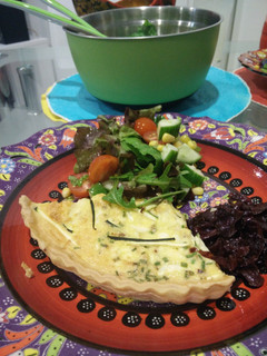 A picture of Zuchinni & Feta Quiche.