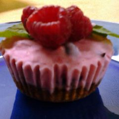 A picture of Frozen Pistachio Yogurt Fruit Cups.