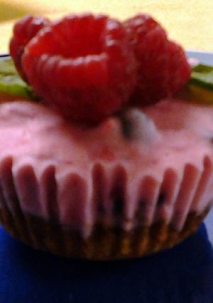 A picture of Frozen Pistachio Yogurt Fruit Cups.