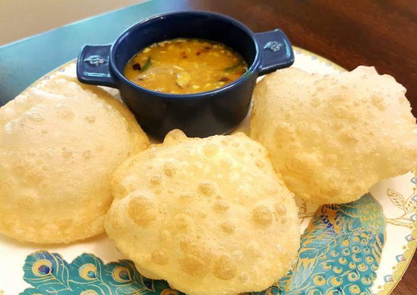 Puri with chana dal
