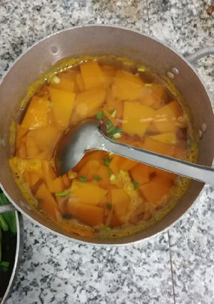Hình của món Canh bí đỏ.