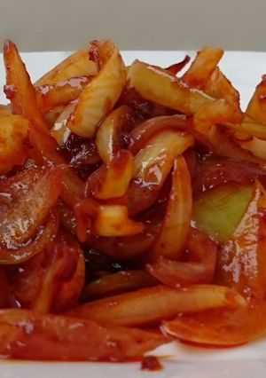 A picture of Spicy Sauce/Sambal Sauce.