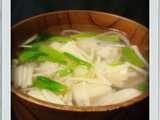 spinach dashi soup