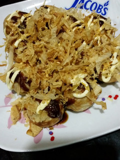A picture of Simple ham & cheese takoyaki.