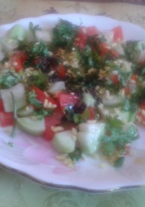 A picture of Koshambir salad.