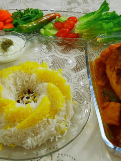 عکسی از دستور زرشک پلو با مرغ