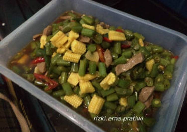 Buncis Baso Putren Tumis Kecap