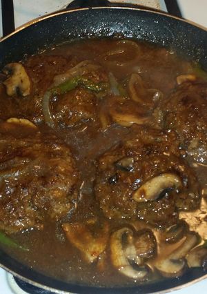 A picture of French Onion Turkey Burgers....