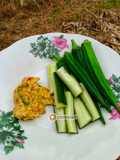 Bendi Celur dan Timun Cicah Sambal Durian