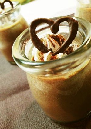 A picture of Rich Chocolate Pudding for Valentine's Day.