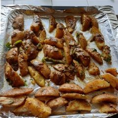 A picture of Baked wedges #4week challenge.