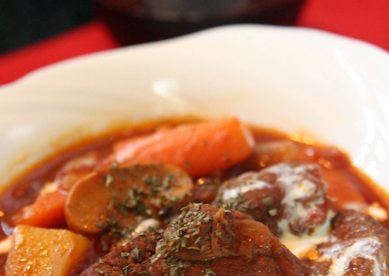 Slow Cooked Beef Stew for Adult Tastes