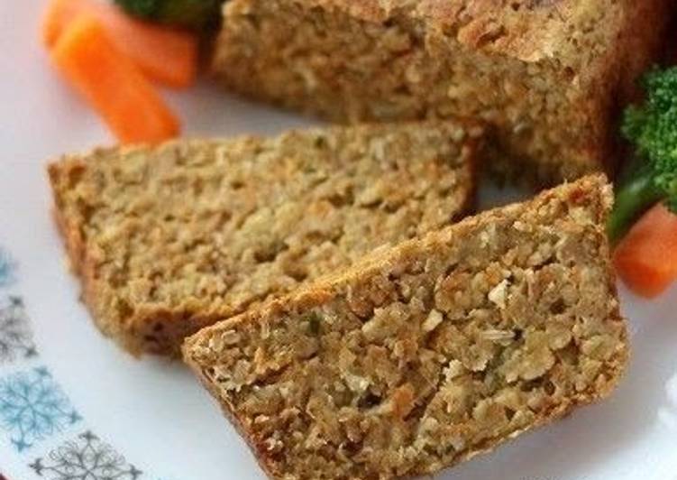 Recipe of Speedy Nut Roast in a Meatloaf-style with Lentils, Nuts and Cheese