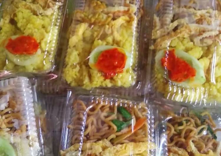 Nasi kuning ala-ala ulang tahun