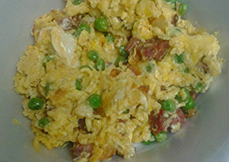 Steps to Prepare Super Quick Homemade Egg with summer sausage