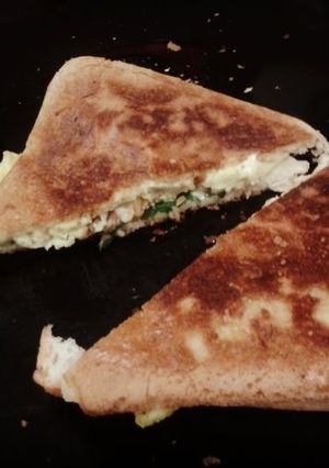 A picture of Grilled Cheese and Egg Sandwich.