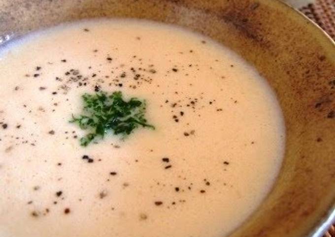 Steps to Prepare Speedy Creamy and Rich Nagaimo Yam Soup