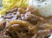 A picture of beef stroganoff