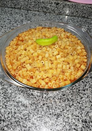 صورة لوصفة معكرونة محمرة