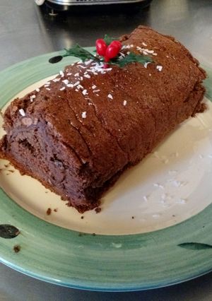 A picture of Spiced Paleo Yule Log.