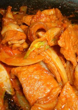 A picture of Pork and Gochujang Stir-Fry.
