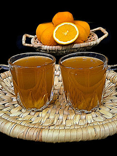 عکسی از دستور چای داغ پرتقال ودارچین🍊