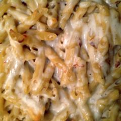 A picture of Ranch Mac and Cheese with Bacon.