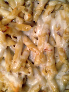 A picture of Ranch Mac and Cheese with Bacon.