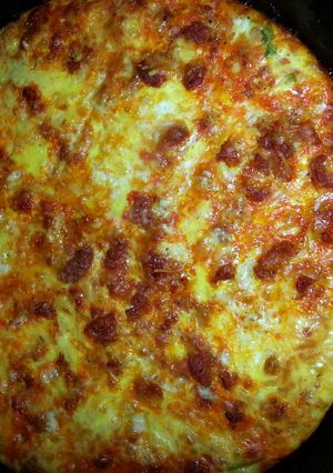 A picture of Frittata with Chorizo.