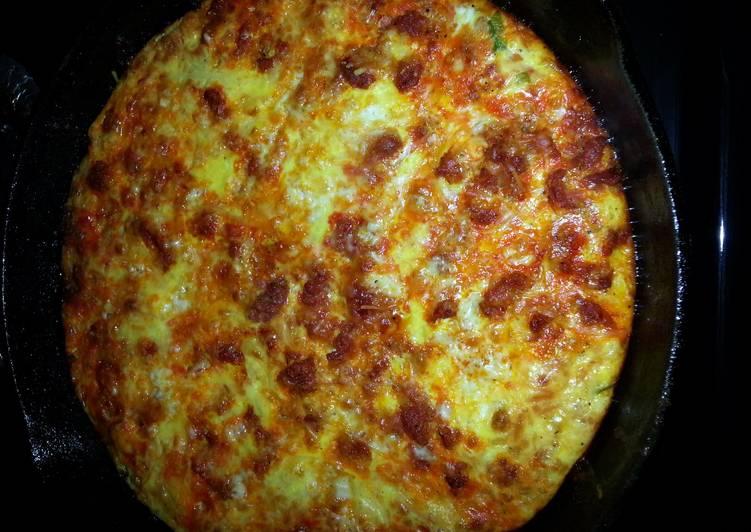 Steps to Make Quick Frittata with Chorizo