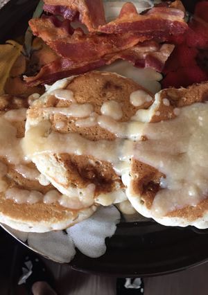 A picture of Cinnamon Swirl Pancakes.