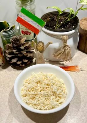 A picture of Puff rice with leftovers 🍚.