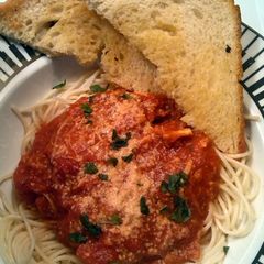 A picture of Po' dunk sketi (poor man's chicken spaghetti).