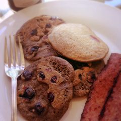 A picture of Blueberry Buckwheat Pancakes.