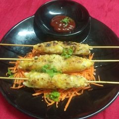 Sago seekh kebabs A picture of Sago seekh kebabs.