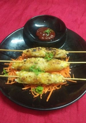 A picture of Sago seekh kebabs.