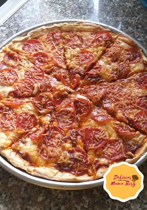 Una foto de Pizza