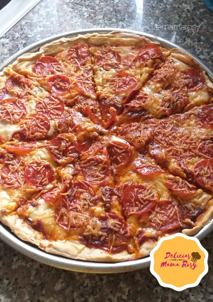 Una foto de Pizza