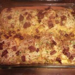 A picture of My Bisquick dump pie.