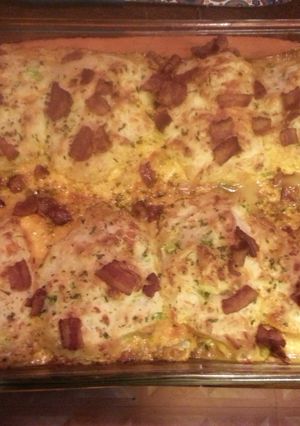 A picture of My Bisquick dump pie.