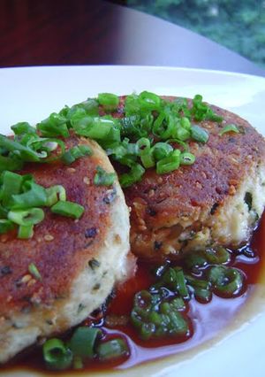 A picture of Melty Cheesy Tofu Burgers.