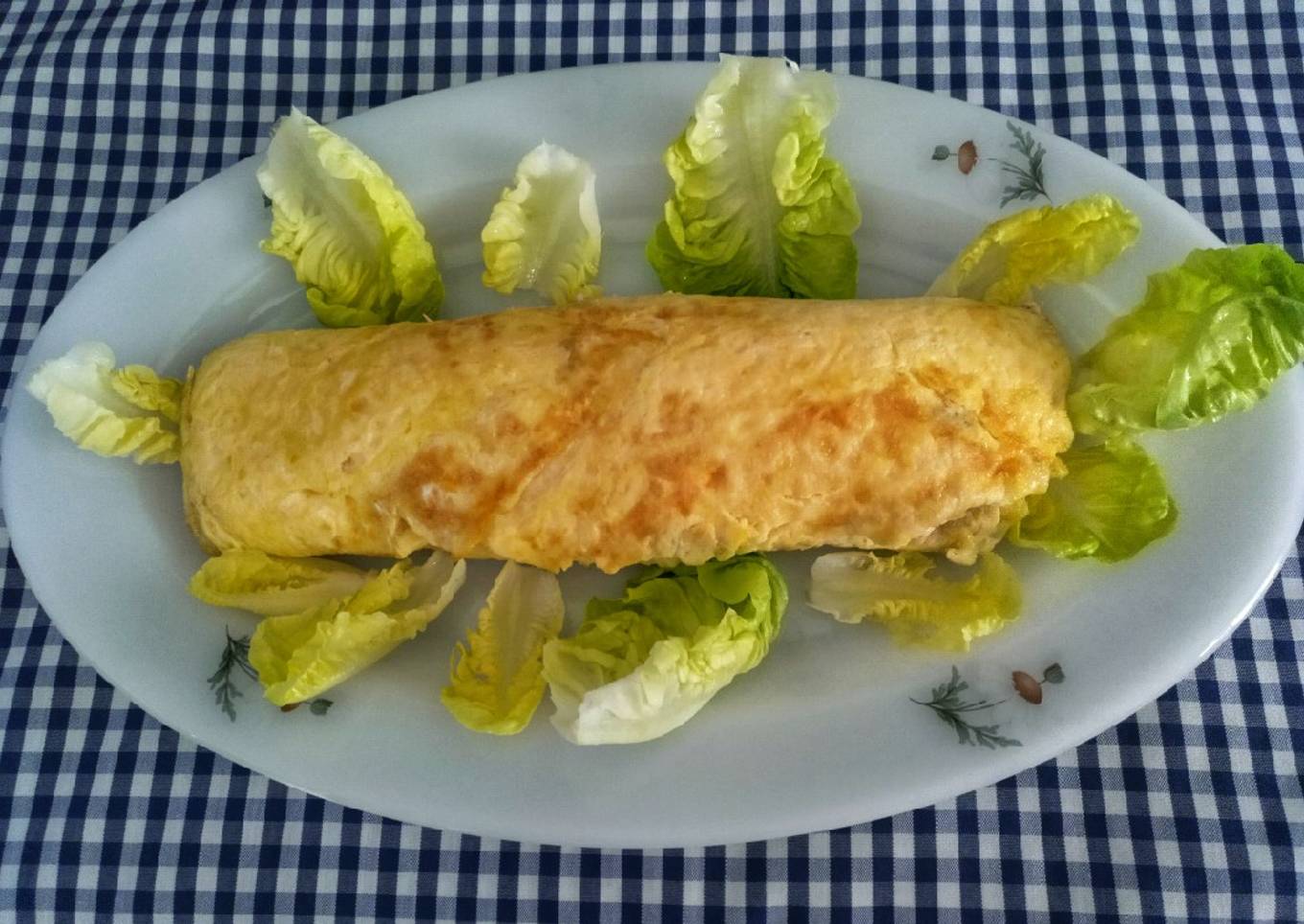 Rollo de atún y tortilla
