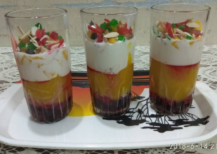 Recipe of Super Quick Homemade Mango Falooda Eid Special