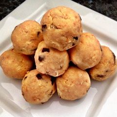 A picture of Peanut Butter Cookie Dough Protein Balls.