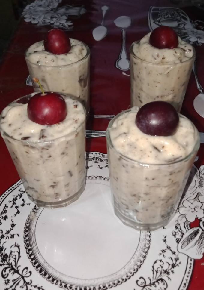 صورة لوصفة مثلجات الموز والشوكولا