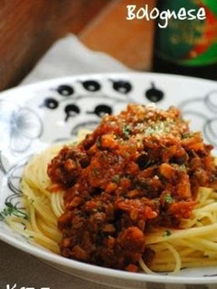 A picture of Bolognese (Meat Sauce Spaghetti).