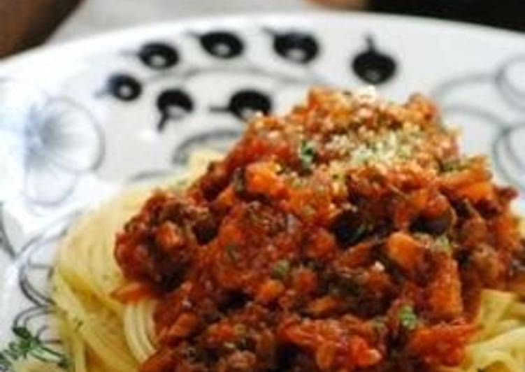 Recipe of Quick Bolognese (Meat Sauce Spaghetti)